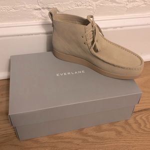 NWT Everlane The Moc-Toe Boot, Pebble Suede, Size 8